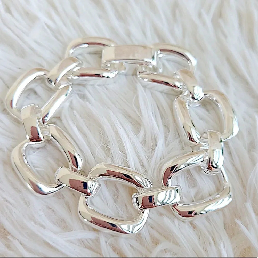Chain Link Sterling Silver Bracelet